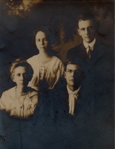 Cecil and his first wife Lillian, Sarah and Frank 